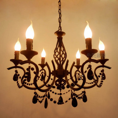6  Ƽ  Ÿ Ƽ  Ž Ĵ  96V240V ö K9 ũŻ 鸮 ũ/6 Bulbs Vintage European-style Vintage lamps living room restaurant lights 96V240V I